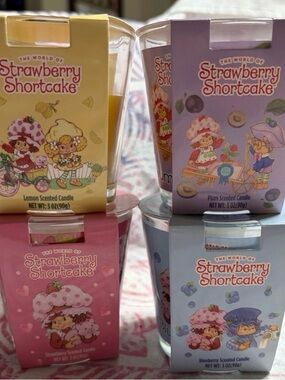 Strawberry Shortcake Candle 4pc Set